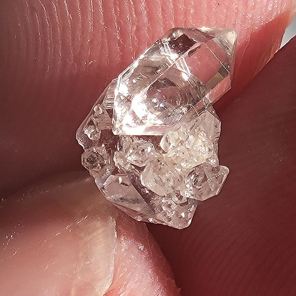 1.90ctw Herkimer Diamond Crystal Cluster Natural Mini Specimen AAAA QUALITY - Picture 3 of 8